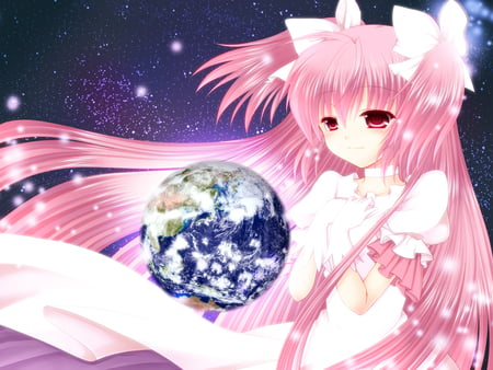 Contemplating the World  - kaname madoka, anime wallpapers, kaname madoka wallpapers, madoka magica wallpapers, anime wallpapers hd