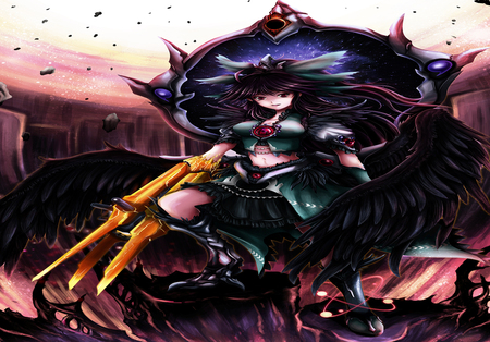 Reiuji Utsuho - game, utsuho, touhou, reiuji