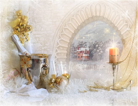 Sparkle - mask, bowl, wine, ice bucket, shoe, white, balls, diamond, silver, heel, candle holder, window, bucket, feather, golden, house, ornaments, candle, stars, glass, beads, christmas, sparkle, gold, arch, brick, snow, tassel