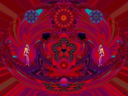 When Purple Heats Up - eye candy, collage, 3d, fractal, abstract