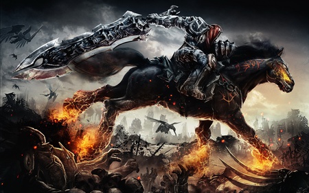 Darksiders,Horse - lady, girl, hot, wet, anime, kurd