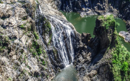 Barron Falls - waterfalls, pools, nature, beautiful, cliff, australia