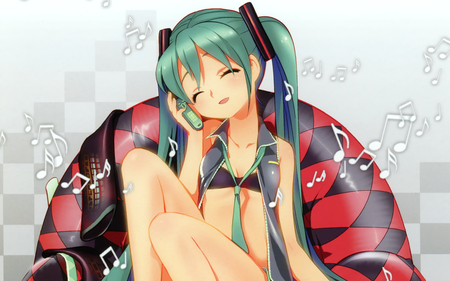 vocaloid - vocaloid, bikiny, seet, cell, miku hatsune