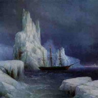 OLD SHIP IN THE ICE