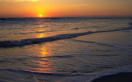 Sunset - sky, ocean, nature, sunset