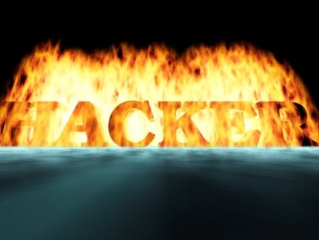 Hacker - abstract, 3d, hacker, fire