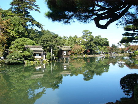 Japanese Garden - trees, japan, gardens, kyoto, lakes