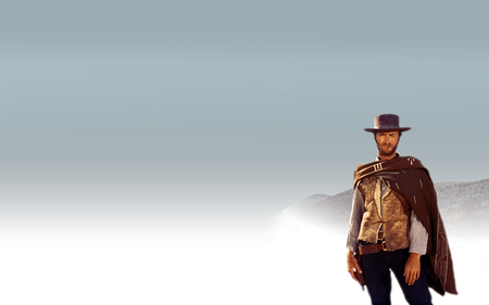 Waa Da Waa - clint, eastwood, mist, western, the man, cowboy, man, actor, movies, cigar