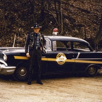 1957 chevrolet police car