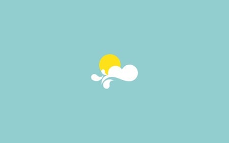 Weather - minimalism, cloud, weather, sun