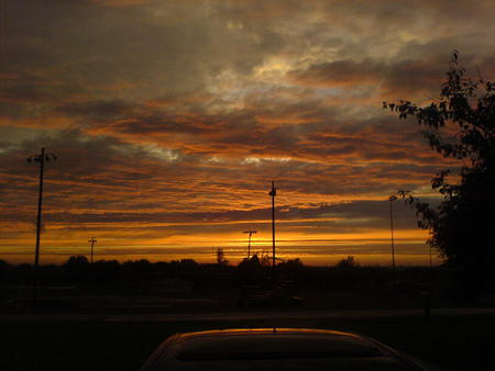 Storm Clouds - thunder, storm, sunset, clouds