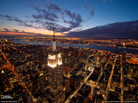 Empire State Building - modern, skyscraper, empire, state, architecture, building