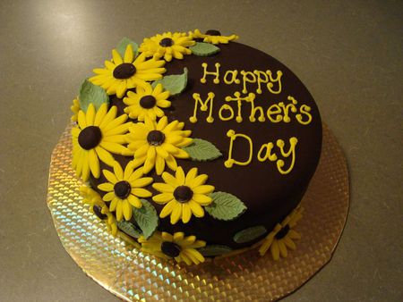 Something sweet and delicious - cake, sunshine, yellow, sunlight, mother, sweet, flowers