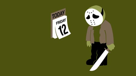 a day off - day, monster, the 13th, friday, funny, week, jason, man, horror, humor, superstition