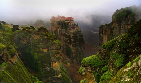 The Meteora - religion, rock, greece, church