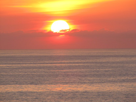 sunset - mexico, nature, ocean, sunset