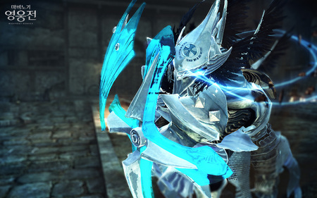 Vindictus Paladin 2nd trans 2 - blue, paladin, vindictus, cool, shield