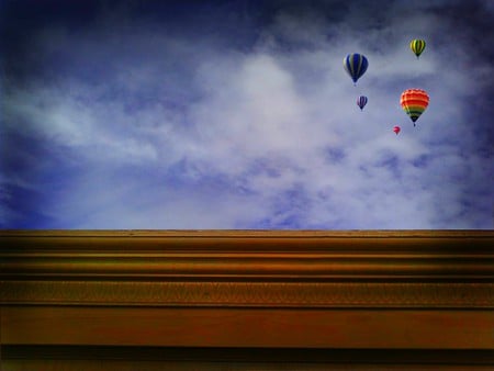 HOT AIR FLIGHTS - balloons, colorful, hot air, sky