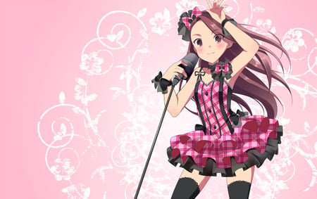 Idolmaster - minase iori, microphone, anime, idolmaster, cute