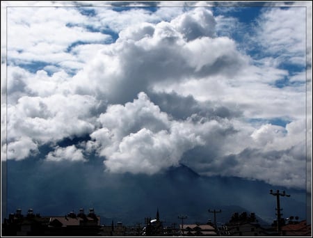 Unusual clouds over Mt Babadag, Turkey - babadag, mountain, turkey, clouds