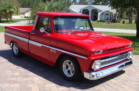 1965 Chevrolet C10 truck - chevy, c10, 1965, red, truck, gm, classic