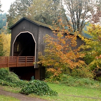 Covered Bridge Oregon Pass Creek