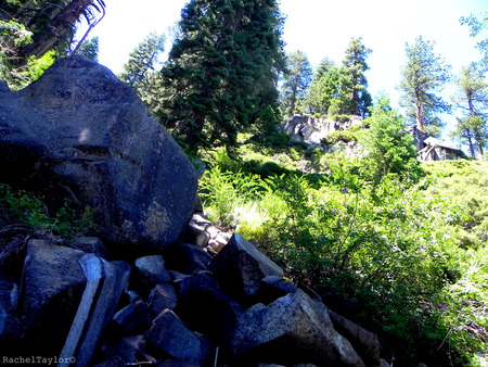 Dried Up Waterfall - outdoors, summer, waterfall, rocks