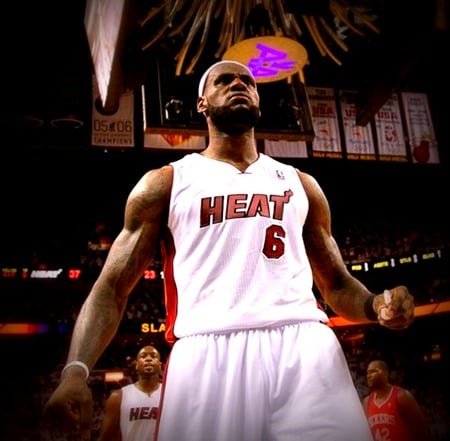 LeBron James - dwayne, heat, basketball, bosh, chris, six, lebron, wade, miami, playoffs