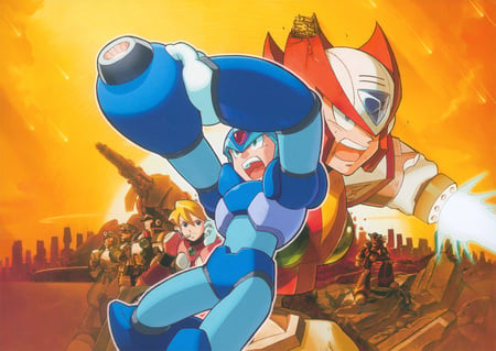 Megaman X5 - zero, megaman, sword, capcom, buster