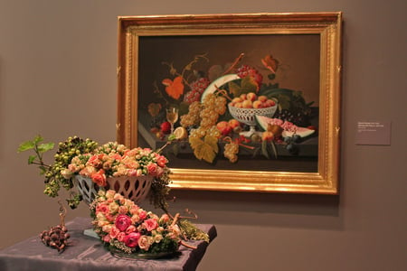 Bouquets to Art - roses, pink, bouquet, still life, arrangement, painting, art