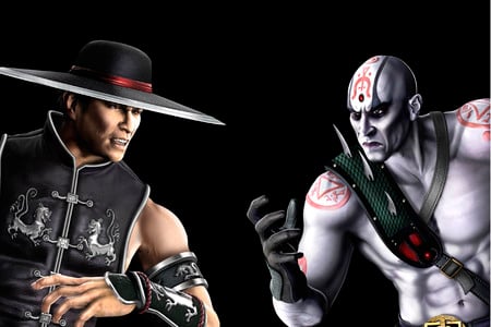 Kung Lao VS Quan Chi - mortal kombat, kung lao, video games, quan chi