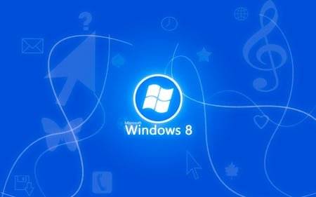 Windows 8 - tehnology, microsoft, design, blue, windows, computers, pc, 8