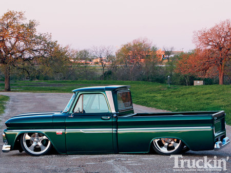 66 C-10 - green, chevy, gm, truck