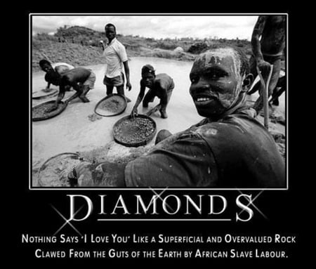 Diamonds in the Rough - africa, diamonds, sad, people