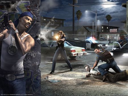 25 to Life - criminal, crime, police, enemy, video game, gun, hd, 25 to life, car, cop, action, adventure