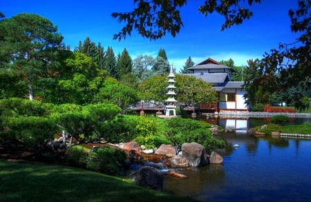 Perfect place to relax - quiet, relaxation, fresh air, summer, walking, perfect, home, vacation time, lake, color, place, trees, relaxing, beauty, nature, season, green