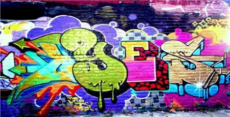 Yes - bright, graffiti, cool, colourful