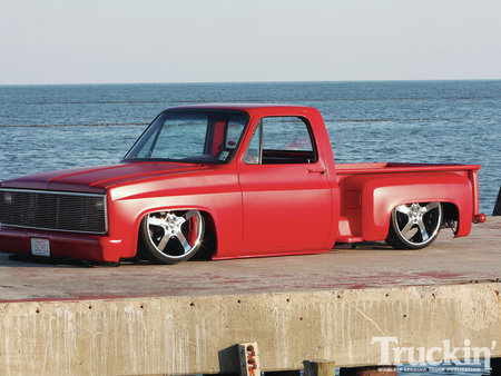 82 Hand Me Down - low, red, truck, gm