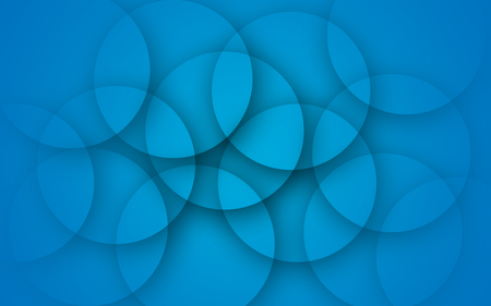 Circles of Blue - pretty, abstract, blue wallpaper, hues, circles