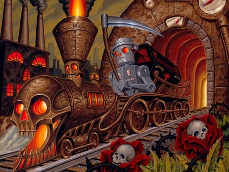 Death Train - train, end, gone, death