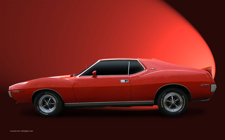 72 Javelin - car, red, amc, javelin