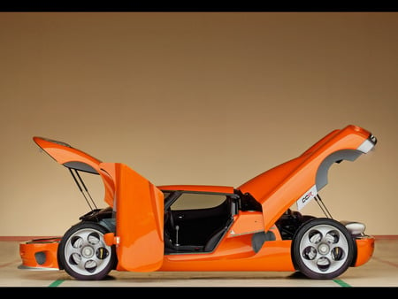 04 CCR - orange, koenigsegg, a, car