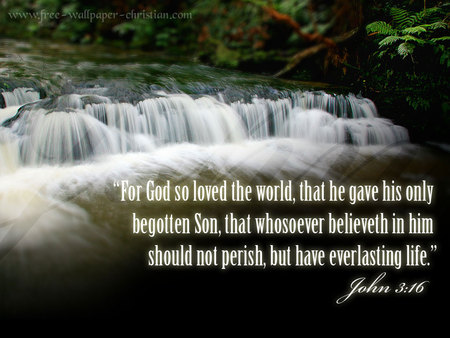 JOHN 3.16 - jesus, lord, bible, god, religious