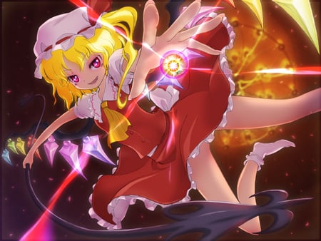 Flandre Scarlet - touhou, flandre scarlet, girl, game, video game, dangerous, anime