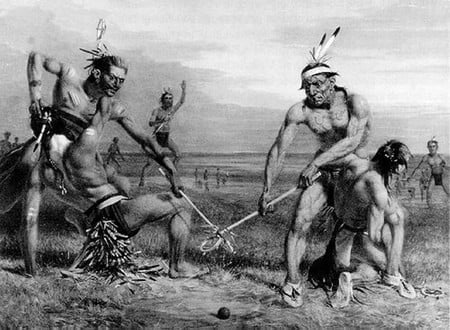 Indians play for Battle - black, play, battle, people, nature, native, indians