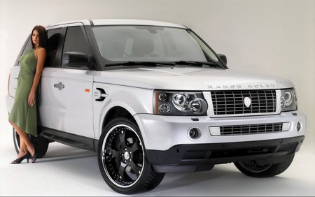 Range Rover and Accessory - woman, range, lady, girl, hot, rover