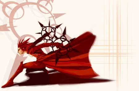 Axel The Flurry Of Dancing Flames - organization xiii, flames, fire, axel