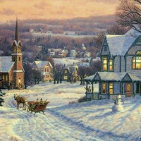 Randy van Beek "Sleigh ride to the village "