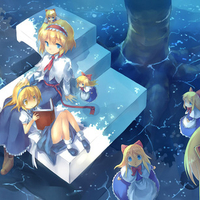 young and older alice of touhou mystic square