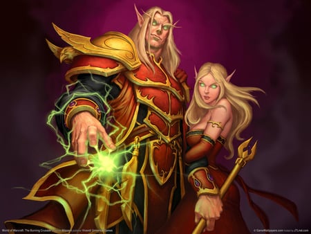 The Burning Crusade - female, magic, devil, eye, cg, elf, fantasy, the burning crusade, crusade, hd, world of warcraft, video game